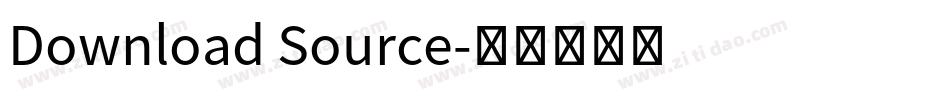 Download Source字体转换